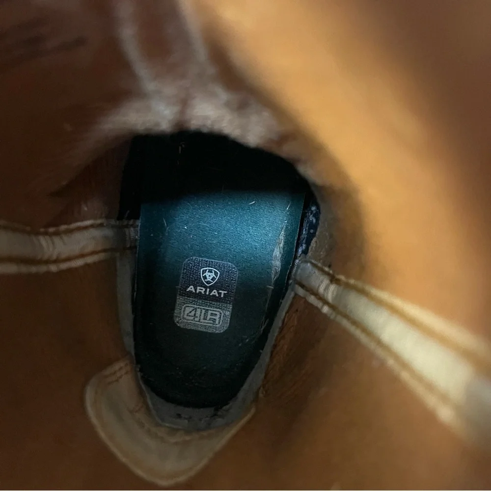 Ariat Kids‎ 2 Brown Leather Boots With Embroidered Design